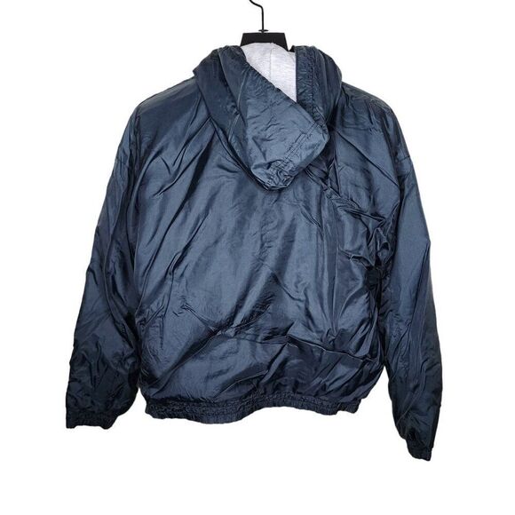 Vintage 90s Intel Inside Fleece Lined Windbreaker Jacket Hood Mens Size M Black - Picture 6 of 9